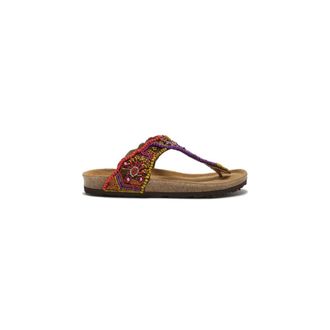Maliparmi Flip Flops, female, Purple, Size: 11 US Sunset Paisley Infrabijoux