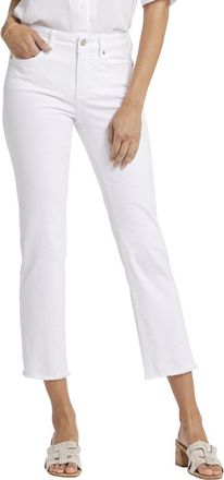 NYDJ Nydj Petite Marilyn Optic White Hems Jean