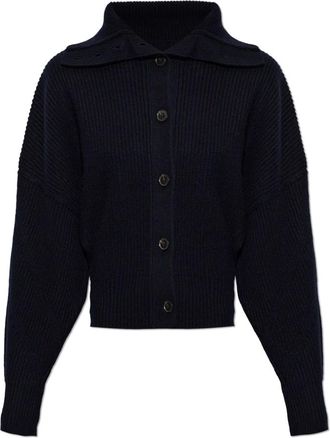 AllSaints Cardigan in lana Caron - - Knitwear - Donna - Blu - S
