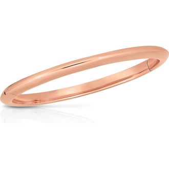 Roberto Coin 18K Gold Bangle in Rose Gold at Nordstrom, Size 7