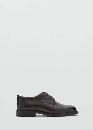Mango Scarpa Oxford pelle marrone - Uomo - 39 - MANGO MAN