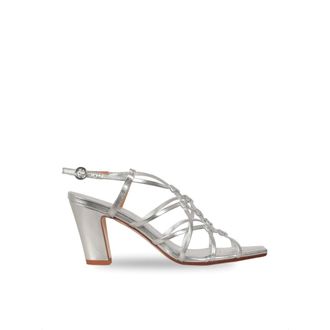 Aeyde Acacia Woven Sandals - female - aeyde - High Heel Sandals - Gray - 4 UK - Shoes