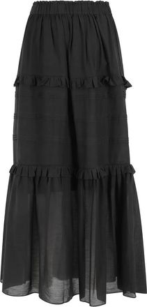 Isabel Marant Volodia gz - Dames - Maxi Rokken - Zwart - XS - Rokken