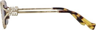 Miu Miu 0MU52YS-ZVN5D154 Oval Acetate Sunglasses - Clear