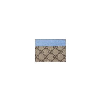 Gucci Accessoires, Heren, Beige, ONE Size, Leer, GG Supreme Card Holder