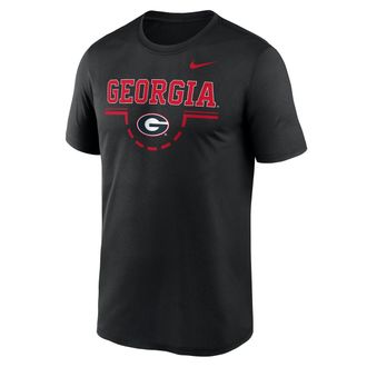 Nike Georgia Courtside Nike Mens Dri-FIT College T-Shirt in Black | 02TI00AGBN-5DA