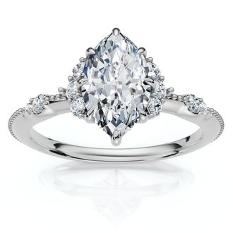 Pompeii3 1.20Ct Marquise Viviana Diamond Engagement Ring 14k Gold Lab Grown EF/VS
