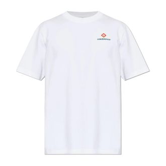 Casablanca Sport Type T-shirt met korte mouwen - Heren - T-shirts - Wit - 2XL - Katoen - Tops