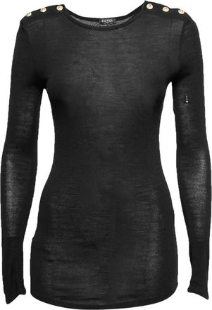 Balmain wool blend sweater - Black