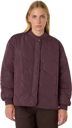 Whistles Ida Quilted Coat in Burgundy at Nordstrom, Size X-Small