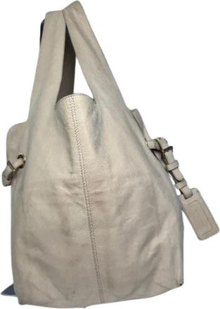 Givenchy Pre-owned Leather Tote - Dames - Vintage Schoudertas - Beige - ONE Size - Leer - Vintage