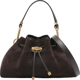 Jimmy Choo London Dark Brown Cinch Small Shoulder Bag