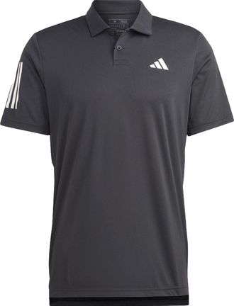 adidas Club 3-Stripes Tennis Polo Shirt Black HS3269