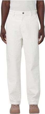 Dickies Straight Fit Jeans, male, White, W32, Blue Canvas Relaxed Fit Jeans