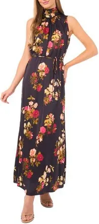 Ted Baker Amber Bow Sleeveless Maxi Dress in Rich Black at Nordstrom Rack, Size 14