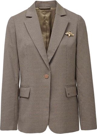 Salsa Kurzjacke SALSA Salsa Jeans Blazer Slim Fit Suit Blazer, Damen, Gr. S, braun, Obermaterial: 89% Polyester PES. 9% Viskose CV. 2% Elasthan EL., Jacken 