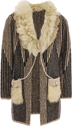 Faina Vest Dames beige/ zwart