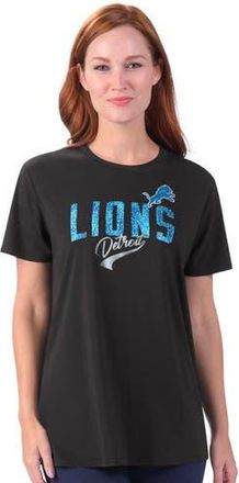 G-III 4Her by Carl Banks Womens G-III 4Her by Carl Banks Black Detroit Lions Jacey Performance Tri-Blend T-Shirt at Nordstrom, Size X-Large