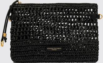 Gianni Chiarini Pouch Nefeli in rafia crochet