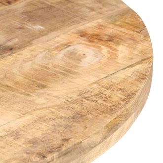 Berkfield Home Durable Dining Table 80 cm Rough Mango Wood in Brown