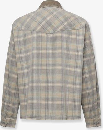 Represent Mens Shirt Corduroy Grey Cotton
