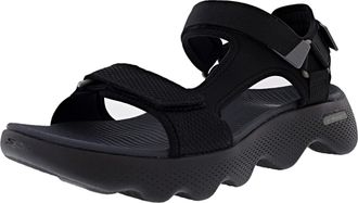 Skechers 229092 GO WALK MASSAGE FIT SANDAL-REFLEXOLOGY (Lightweight) Mens Sports Sandals, Black/Gray, multicolor (black / gray), 26.0 cm