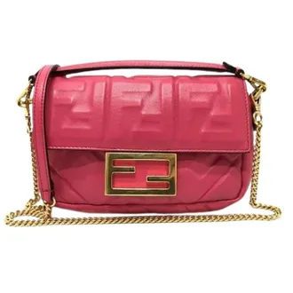 Fendi Pre-owned Cross Body Bags, female, Pink, Size: ONE SIZE Pre-owned Vintage Shoulder Bag