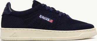 Autry MEDALIST EASEKNIT LOW SNEAKERS IN SPACE BLUE KNIT