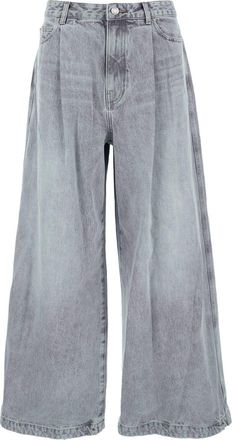 Juun.J Juun. J Blue Jeans With Faded Effect And Wide Legi N Denim Man