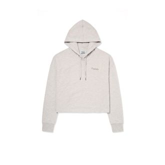 Freddy Felpa boxy cropped m&eacute;lange donna con cappuccio Freddy MOV