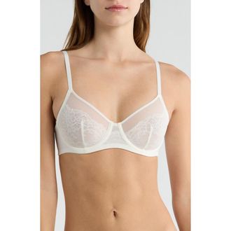 Natori Radiance Underwire Unlined Bra in Warm White at Nordstrom, Size 32Ddd