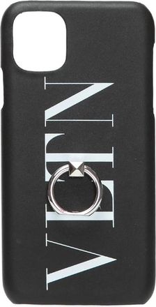 Valentino Garavani Pro Max Cover voor i Phone 11 - Heren - Telefoonaccessoires - Zwart - ONE Size - Leer - Accessoires