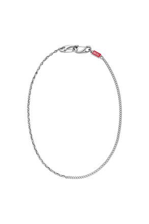 Diesel Stainless steel multi-wear chain necklace - Necklaces - Unisex - Silver