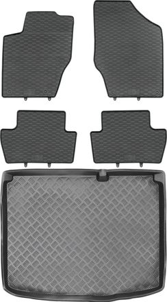OEM Juego De Alfombrillas De Goma Para Peugeot 307 Hatchback (2001-2007) + Alfombrilla Para El Maletero