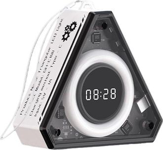 OEM Luz Nocturna, Luz Nocturna Recargable Por Usb, L&aacute;mpara De Lectura Led Para Escritorio, 3 Modos, L&aacute;mpara Port&aacute;til Para Dormitorio, Verde Con Reloj