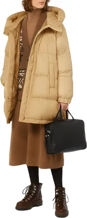 Weekend by Max Mara Reversible Quilted Canvas Down Jacket - Beige