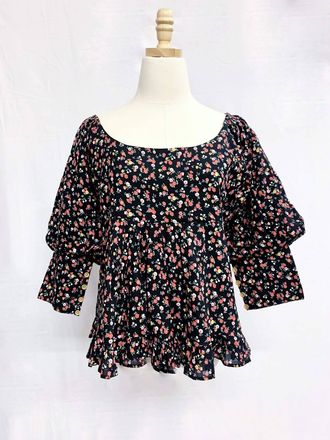 byTiMo Womens Spring Top In Evening Roses