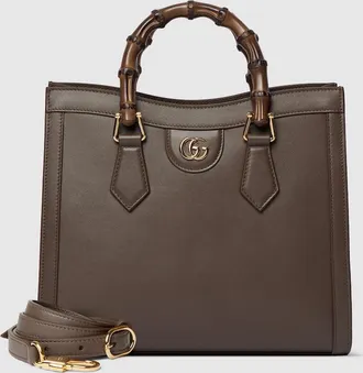 Gucci Diana Medium Tote Bag, Brown, Leather