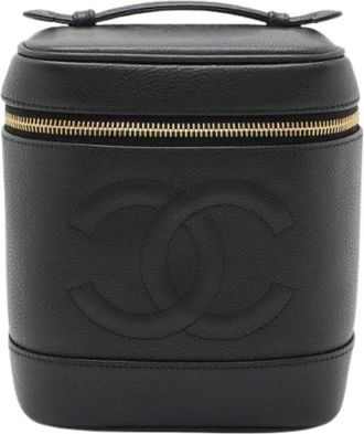 Chanel Pre-owned Handbags, female, Black, Size: ONE SIZE Pre-owned Vintage Handbag