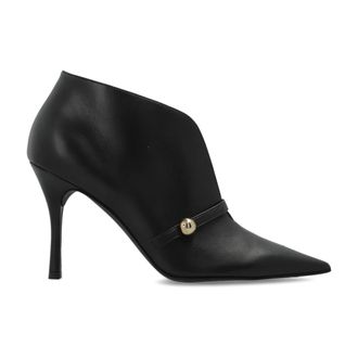 Furla Heeled Boots, female, Black, Size: 6 US Leather Ankle Boots