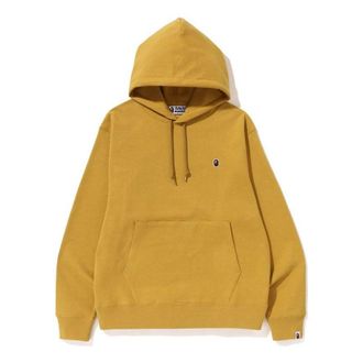 A Bathing Ape BAPE Ape Head One Point Relaxed Fit Pullover Hoodie Yellow 1J30-114-014-YLW