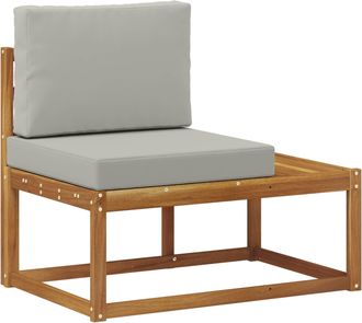 vidaXL Sof&aacute; De Esquina Exterior Con Coj&iacute;n Natural 91 X 63 X 73 Cm Vidaxl