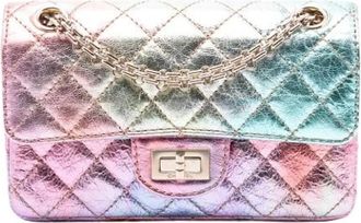 Chanel Pre-owned Vintage Quilted Shoulder Bag - Dames - Vintage Schoudertas - Veelkleurig - ONE Size - Leer - Vintage