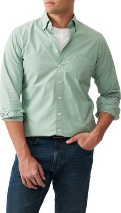 Rodd & Gunn Hendrick Cotton Button-Down Shirt in Thyme at Nordstrom, Size Xx-Large