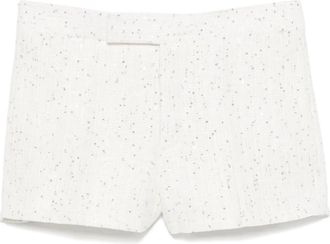 SAPIO Shorts con paillettes - Bianco