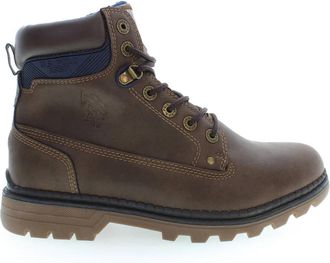 U.S.Polo Association Bruine Heren Hoge Veterschoenen - Heren - Veterlaarzen - Bruin - 44 EU - Schoenen