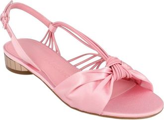 Ferragamo Sabina Mirrored Leather & Satin Sandal