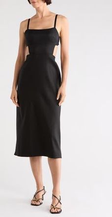 Diane Von F&uuml;rstenberg Zoe Open Back Dress in Black at Nordstrom Rack, Size 14