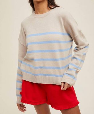 Wishlist Summers End Sweater In Stone