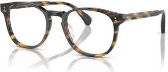 Oliver Peoples 49mm Round optical glasses in Black at Nordstrom
